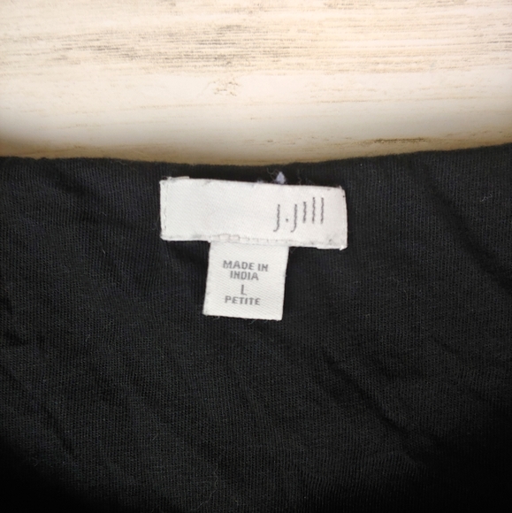 J. Jill Black Embroidered Floral Swing Tank Dress - Picture 2 of 5